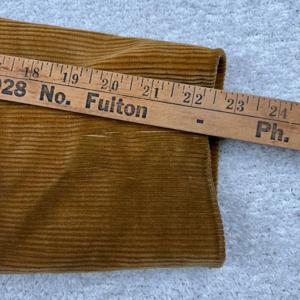 VTG‎ Europe Craft Mens Corduroy Blazer Tan Suede Elbow Patches 70s Sport Coat - Picture 16 of 16